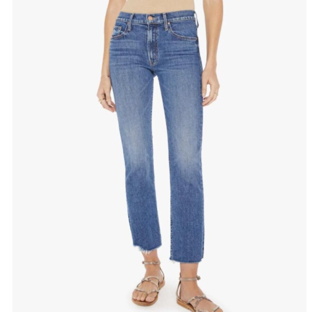 MOTHER Rider Mid Rise Ankle Jeans in Local Charm Brand new with Tag